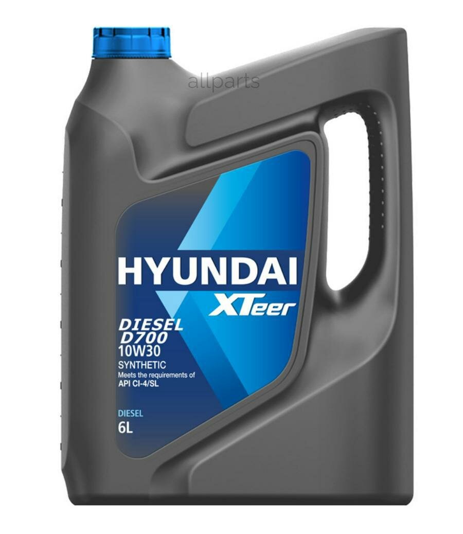HYUNDAI-XTEER 1061002 HYUNDAI XTeer Diesel D700 10W30 (6L) масло моторн! синт.\ API CI-4/SL