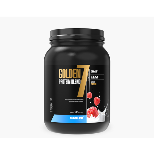 Maxler Golden 7 protein blend (907 гр) (клубника)