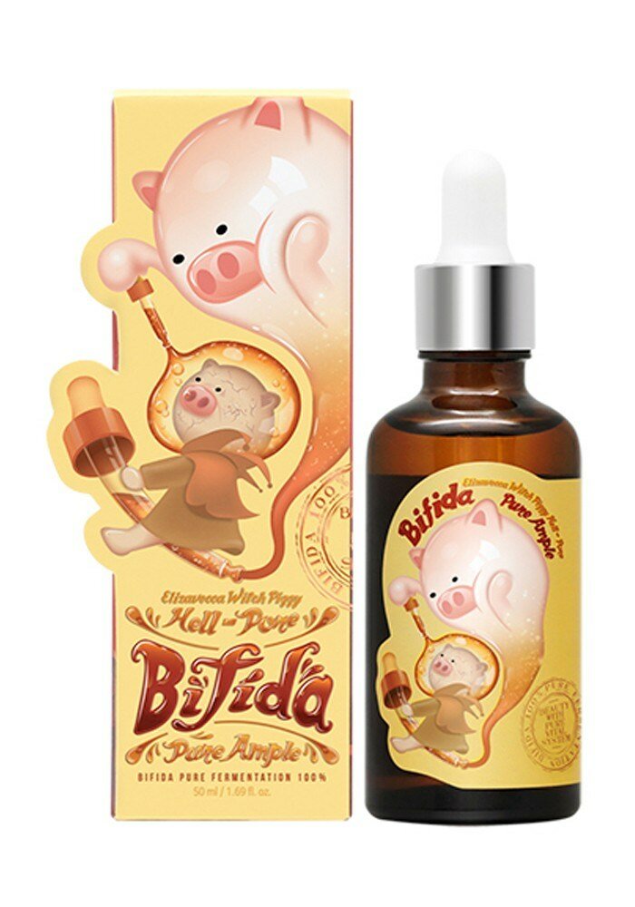 Сыворотка для лица ELIZAVECCA Witch Piggy Hell-Pore Bifida Pure Ample 100% антивозрастная восстанавливающая, 50мл.