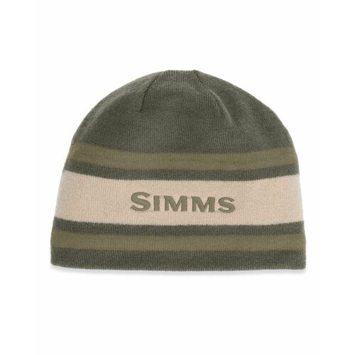 Шапка бини Simms Шапка Simms Hayward Wool Beanie, размер over size, зеленый