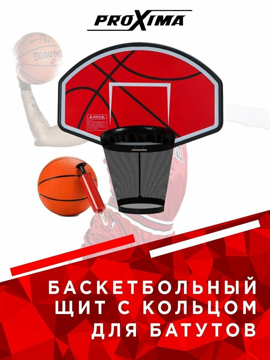 Баскетбольный щит с кольцом Proxima Premium для батутов CFR-BH — фото 1