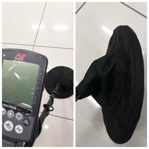 защитный чехол на катушку minelab 10 5 7 5 кгц dd для x terra расцветка ткани змея Защитный чехол на катушку Minelab 11 (Расцветка ткани - Черная)