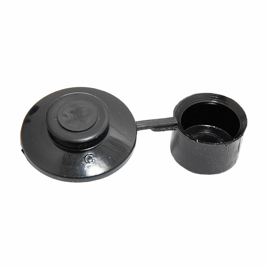 фото Шайба кровельная с колпачком черная (10 шт)