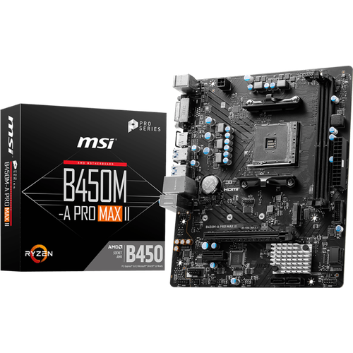 Материнская плата AM4 MSI B450M-A PRO MAX II 8437₽