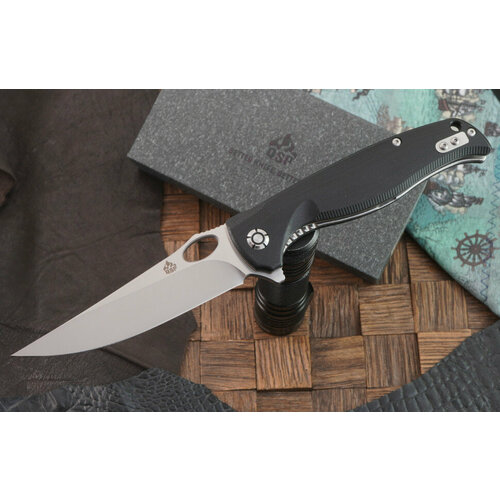 фото Складной нож qsp knife gavial qs126-c, сталь d2, рукоять черная g-10