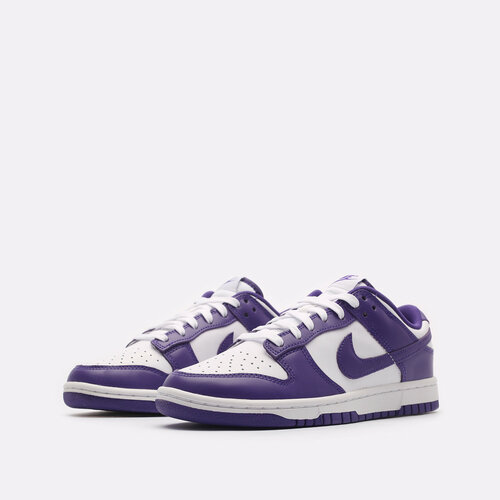 фото Кроссовки nike dunk low, размер 9 us 42.5 eur 27 cm, фиолетовый/белый