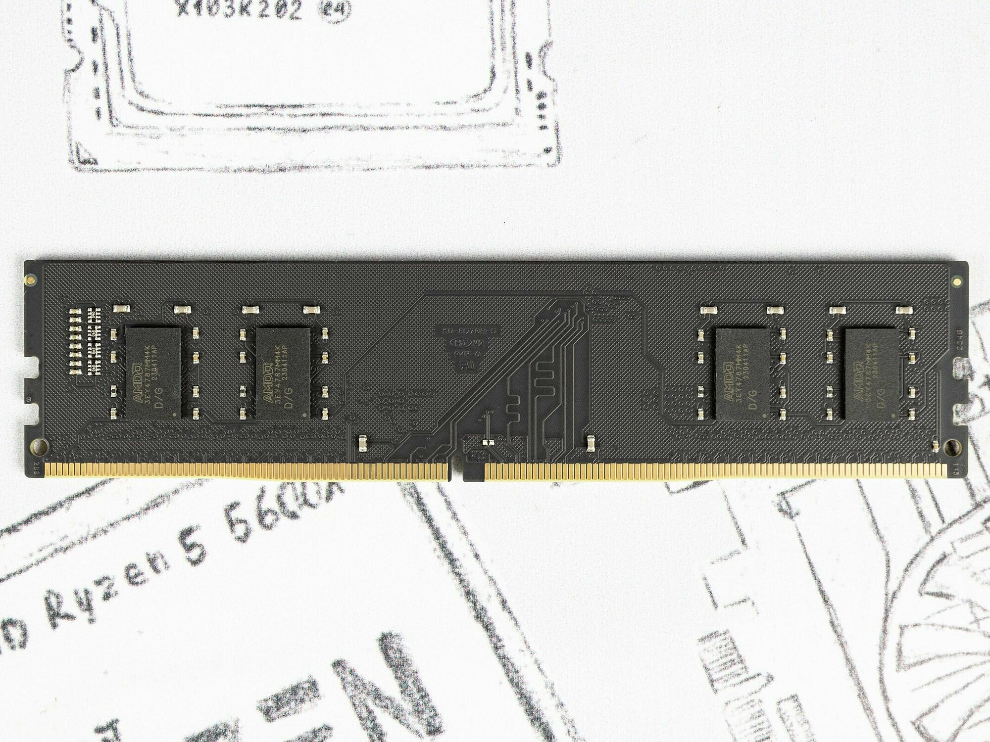 Память DDR4 4Gb 2666MHz AMD OEM PC4-21300 CL16 DIMM 288-pin 1.2В - фото №14