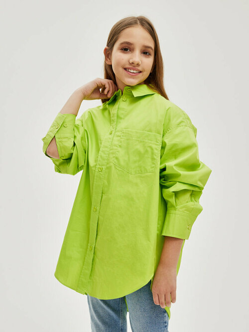 Рубашка Noble People, размер 134, зеленый