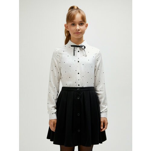 фото Школьная блуза acoola, размер 140, белый