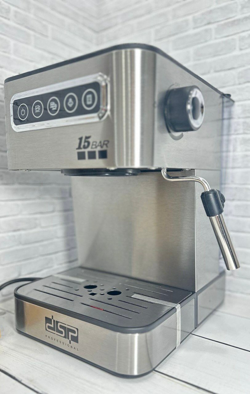 Автоматическая кофемашина DSP KA-3192, 15 Бар, 850Вт, Серебристый - фотография № 3