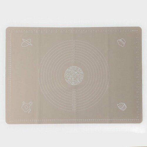 Коврик с разлиновкой Капучино 70х50 см цвет бежевый 1034₽