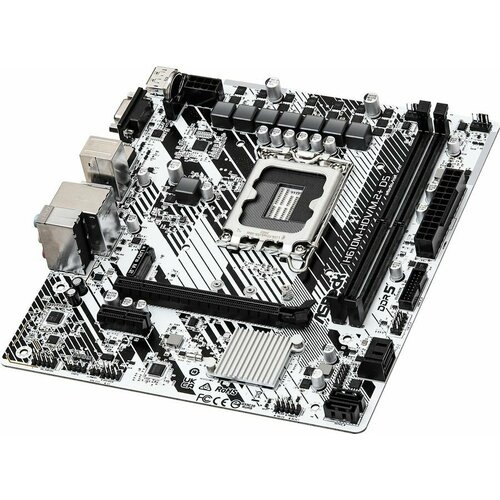 Материнская плата ASROCK H610M-HDVM2 D5 LGA 1700 Intel H610 mATX Ret 1360000₽