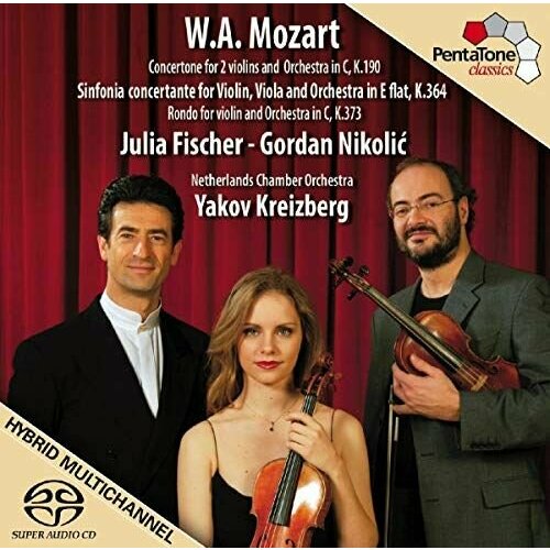 Audio CD Mozart. Sinfonia concertantein E flat, K.364; Rondo for Violin and Orchestra in C, K.373; Concertone for 2 Violins and Orchestra in C, K.190 / Julia Fischer, Netherlands Chamber Orchestra, Yakov Kreizberg (1 CD)