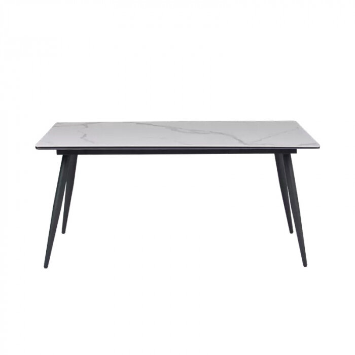 Стол обеденный со столешницей из керамогранита 8H Jun Rock Board Dining Table 1.4 m White (YB1)