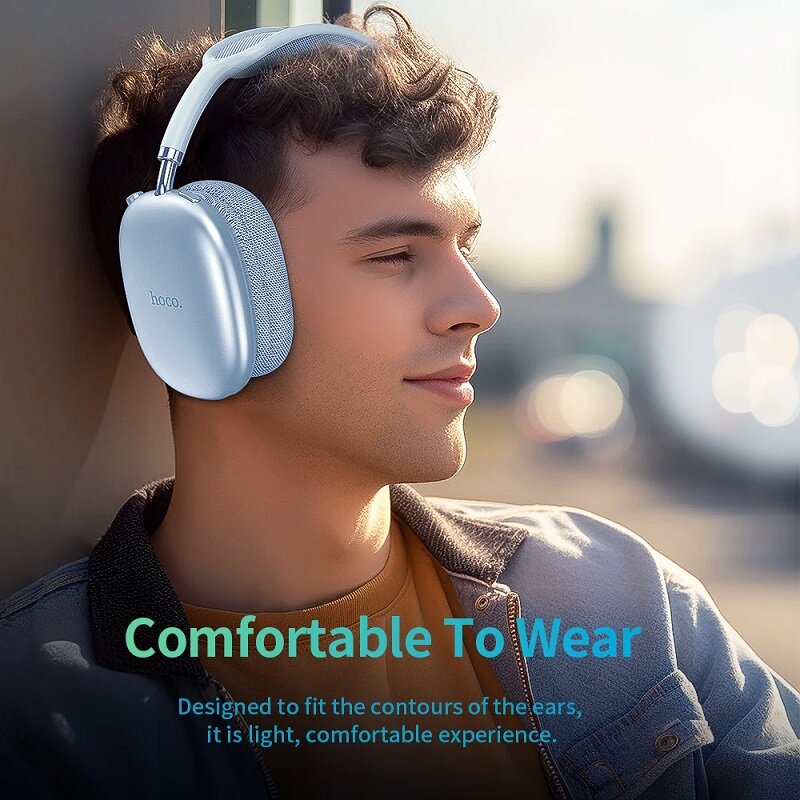 Наушники беспроводные накладные/ Bluetooth наушники / Наушники для iPhone Android синие — фото 3