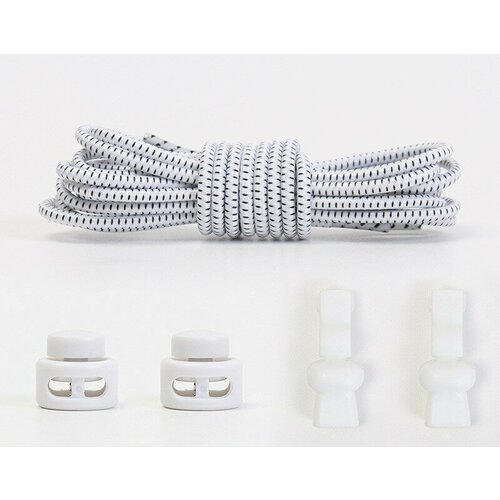 Шнурки спортивные резиновые белые 450₽