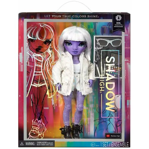 Кукла Rainbow High Shadow Диа Манте 41607 с аксессуарами рейнбоу хай кукла shadow диа манте 28 см бел фиол с акс rainbow high