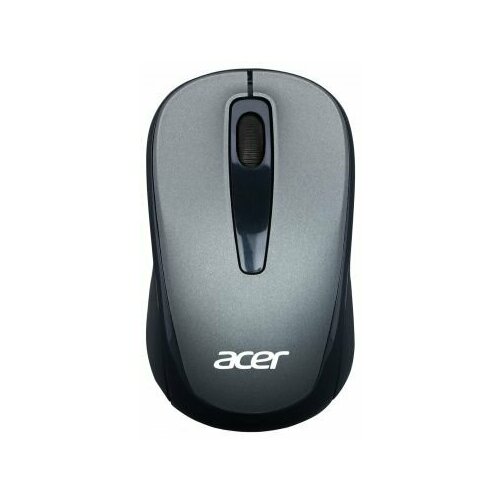 Мышь беспроводная Acer OMR134 серый оптическая (1000dpi) беспроводная USB для ноутбука (3but) мышь oklick 505mw белый оптическая 1000dpi беспроводная usb 3but