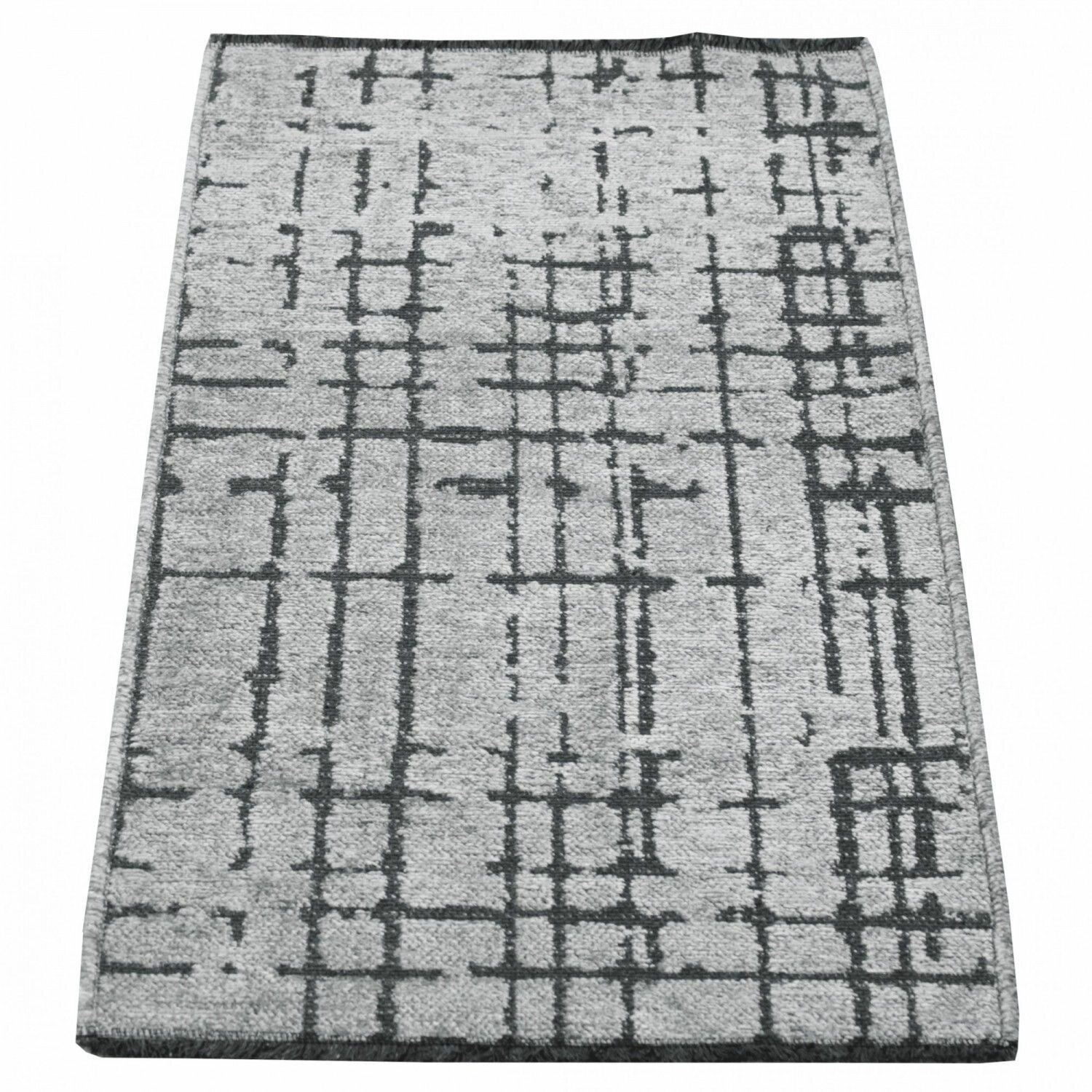 фото Ковер Chenille Rugs CELL Grey 0,6х1,0м серый