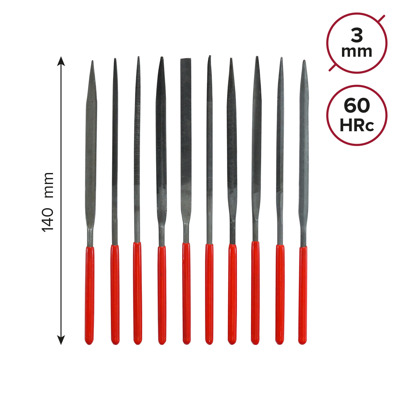 Набор надфилей металлические 140 *3 10 ук Политех Инструмент