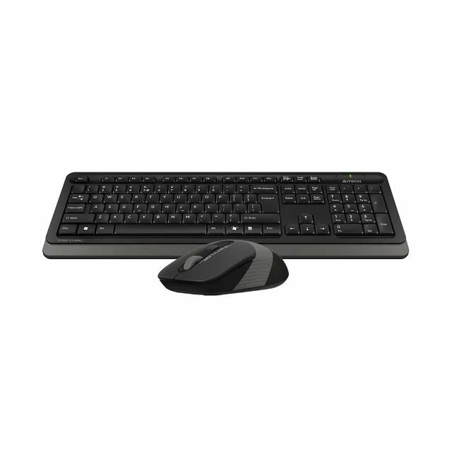 Клавиатура и мышь Wireless A4Tech FG1010 GREY черно-серые, USB — фото 19