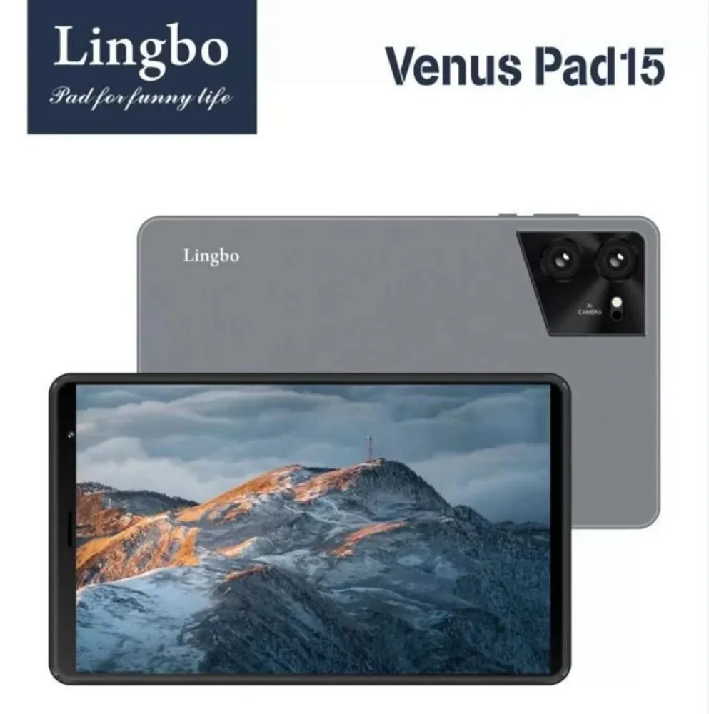 Планшет Lingbo Venus Pad 15 / Планшет для работы / Планшет для игр / Планшет с чехлом и стилусом / Синий