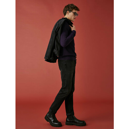 фото Джинсы koton, размер 32/32, черный