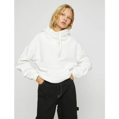 фото Худи koton, размер xs, бежевый, белый