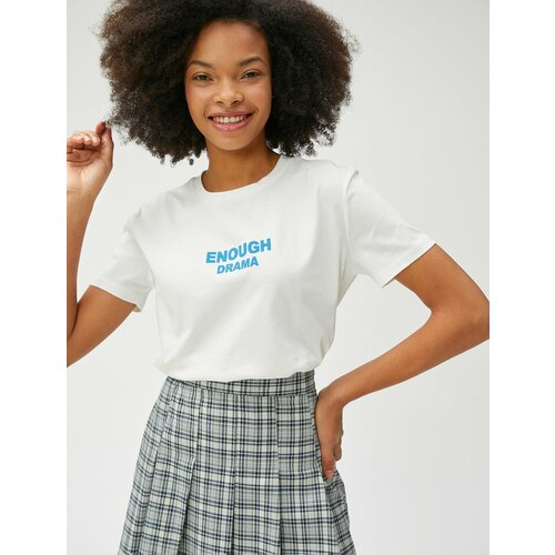 фото Футболка koton, размер xs, бежевый