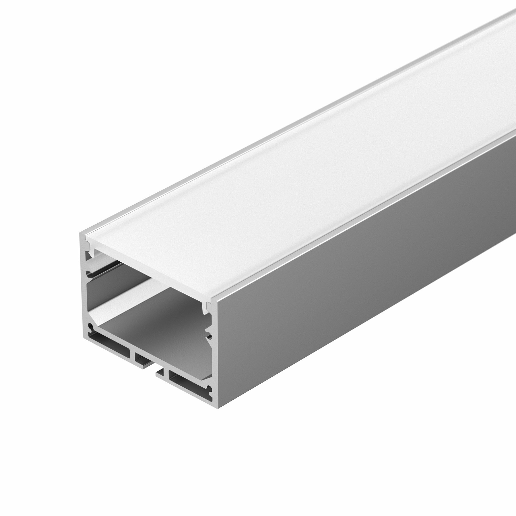 Профиль с экраном SL-LINE-4932-2500 ANOD+OPAL (Arlight Алюминий)