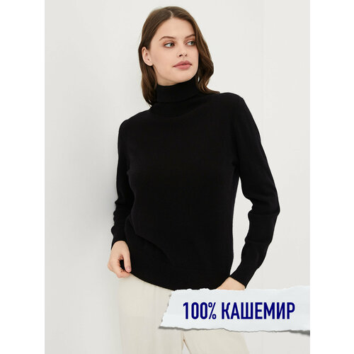 Свитер Sovershenstvo, размер S, черный свободная стильная водолазка из 100% чистого кашемира женский зимний свитер свободного покроя тонкая рубашка высокого качества