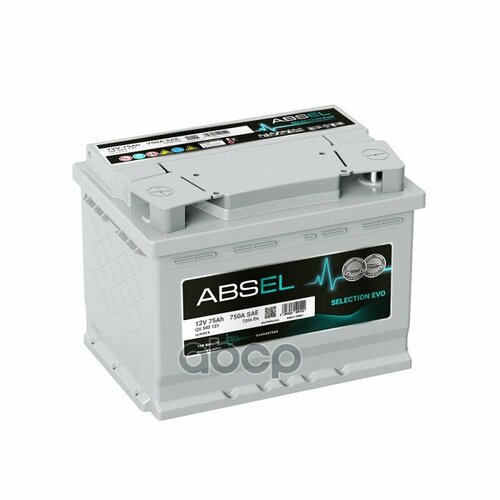 Аккумулятор Absel Selection Evo 12V 75Ah 720A 278X175x190 Din Type Пп ABSEL арт QX543131 16744₽