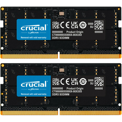 Оперативная память Crucial 96GB Kit (2x48GB) DDR5-5600 SODIMM