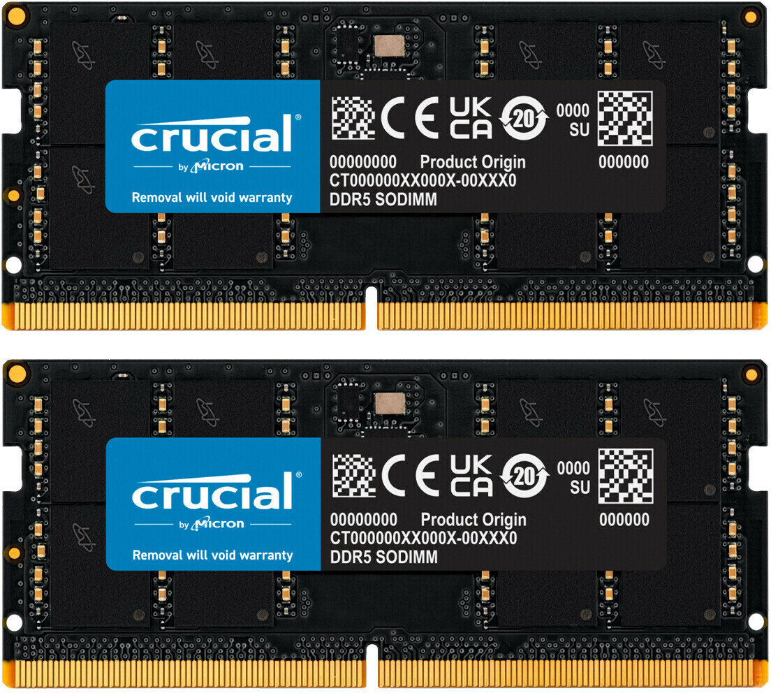 Оперативная память Crucial 96GB Kit (2x48GB) DDR5-5600 SODIMM