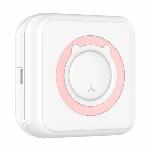 Принтер детский для фото Kid Joy, 200DPI, Bluetooth 5.1, поддержка приложения, (C15) - белый с розовым