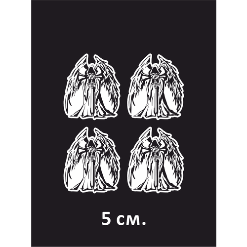 Наклейка на авто Ангел смерти