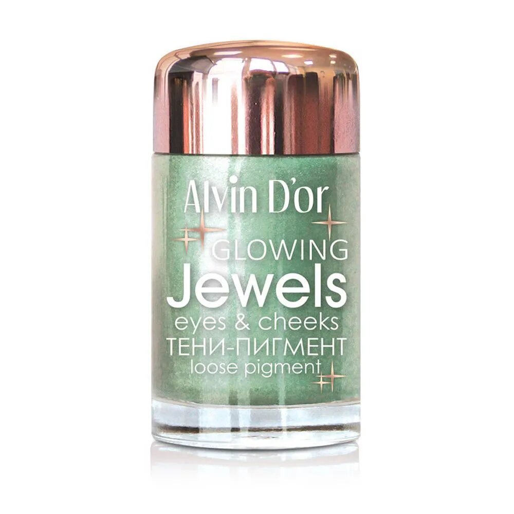 Alvin D'or Тени для век пигмент Jewels зеленый чай тон 12 3г