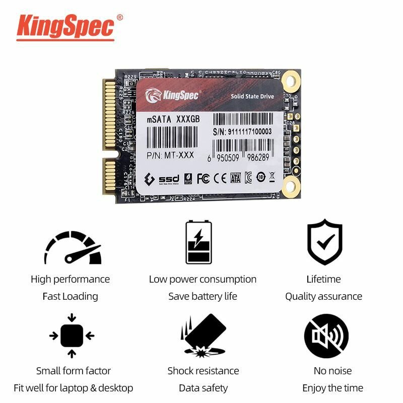 Накопитель SSD KingSpec 128Gb mSATA (MT-128) - фото №18