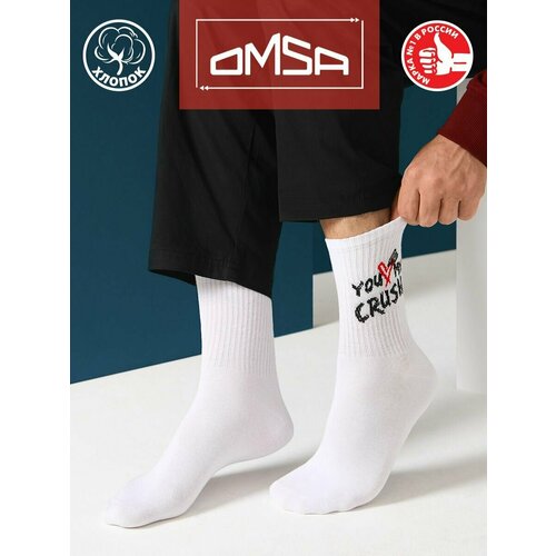 фото Носки omsa, размер 35-38, белый