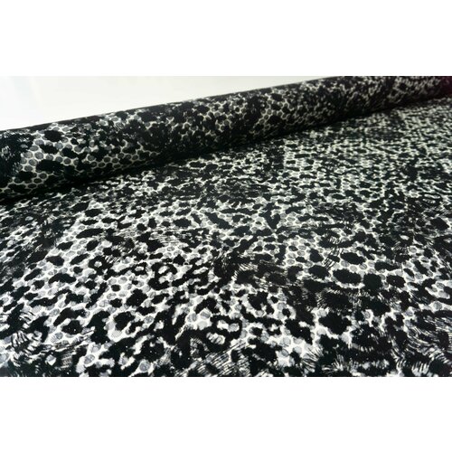 Ткань Сетка с бархатными пятнами леопарда клипсы с кисточками бархатными