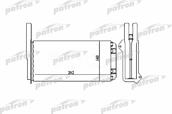 Радиатор отопителя FORD: ESCOR 1.3-1.8TD, 90-01 PATRON PRS2034 | цена за 1 шт