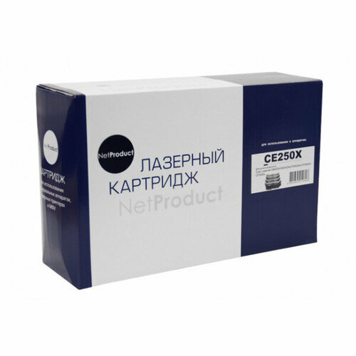 Картридж NetProduct (N-CE250X) для HP CLJ CP3525/CM3530, Восстановленный, Bk, 10,5K