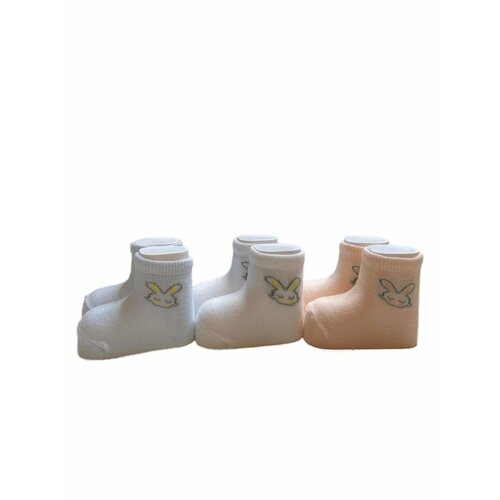 Носки Defne Baby 3 пары, размер 0-6 месяцев, белый носки defne baby 3 пары размер 0 6 месяцев белый