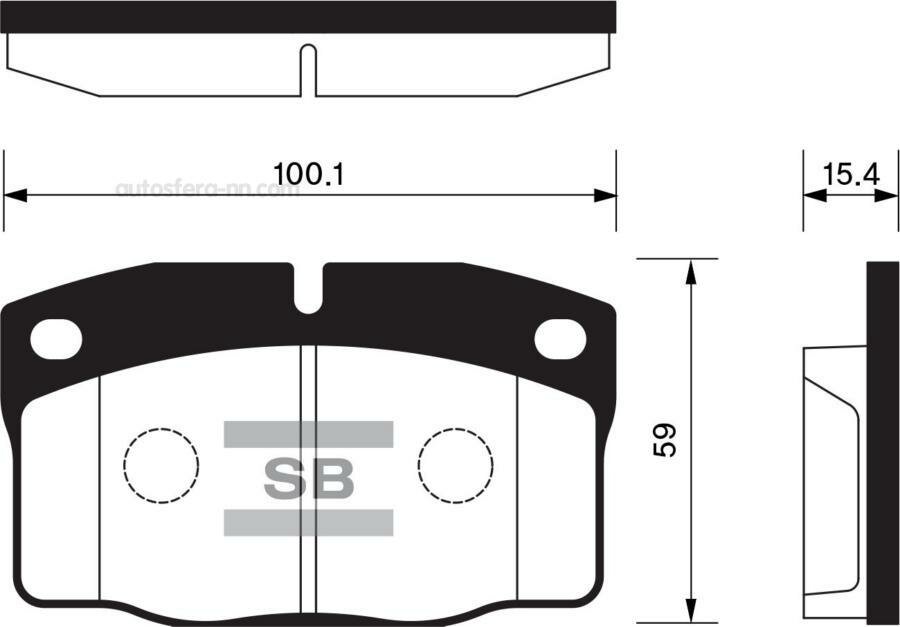 SANGSIN BRAKE SP1258 Колодки тормозные дисковые