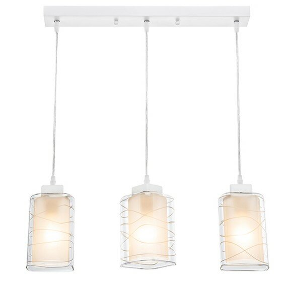 фото Светильник подвесной Lamplandia L1558 HAMBURG WHITE, Е27*3 макс 60W