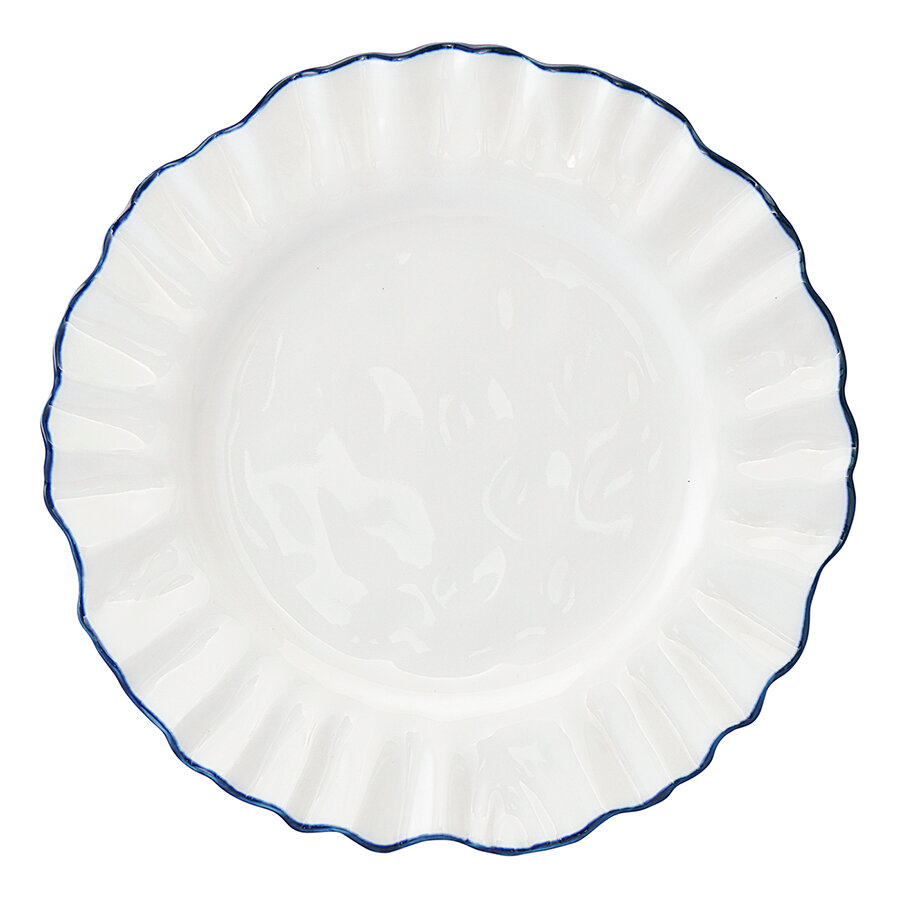 Тарелка Santorini в наборе из 2 шт круглая столовая фарфоровая обеденная 21 см Liberty Jones LJ0000194