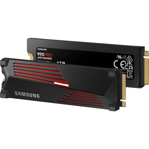 Накопитель SSD 1Tb Samsung 990 PRO (MZ-V9P1T0CW) накопитель ssd samsung 1tb 990 pro black mz v9p1t0b am
