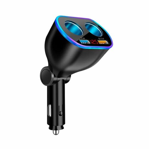 Разветвитель авто 2 гнезда USB QC30 TDS TS-CAU67А 687₽