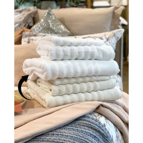 Carrara Набор из 2 полотенец Luxury цвет: белый (40х60 см, 60х100 см)