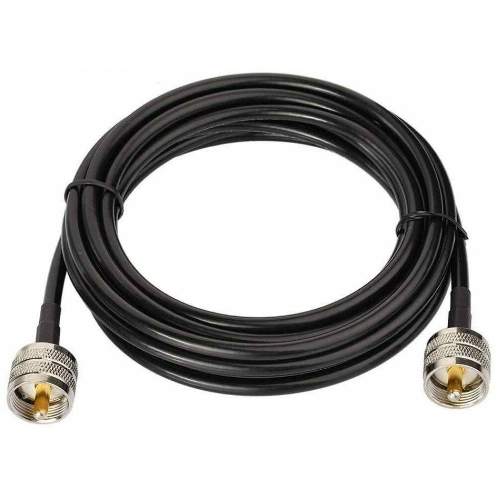 Кабельная сборка UHF-male - UHF-male 5 м, кабель RG-58